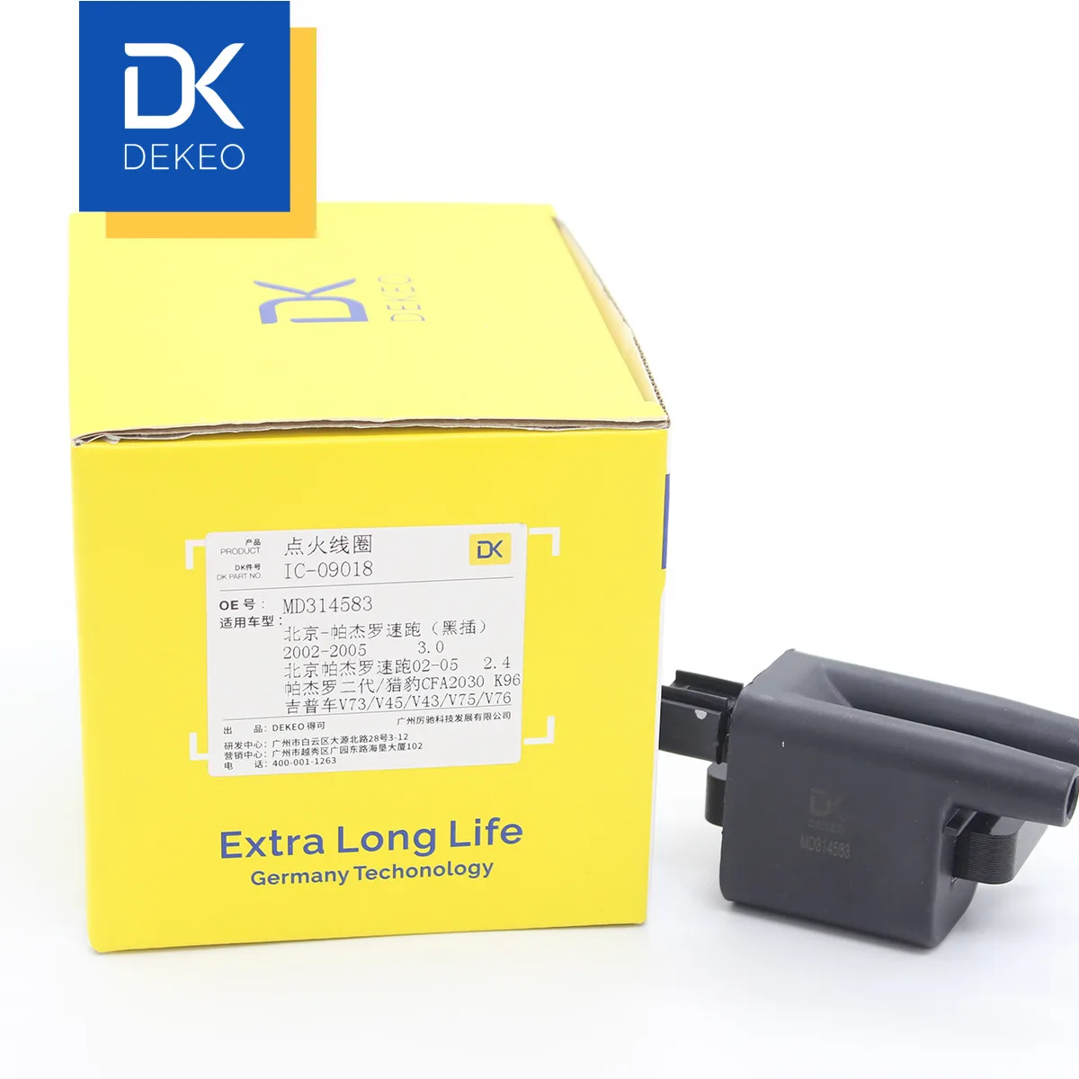 DEKEO катушки зажигания для Mitsubishi pajeroV73 3.0L 6G72 pajero Montero sport 2.4L 4G64S4M 3.0L 6G72 MD314583