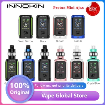 

Original Innokin Proton Mini Ajax 120W kit wi/ Built-in 3400mAh Box Mod 5ml Innokin AJAX Tank & 1.45-inch Screen Vapor VS Drag 2