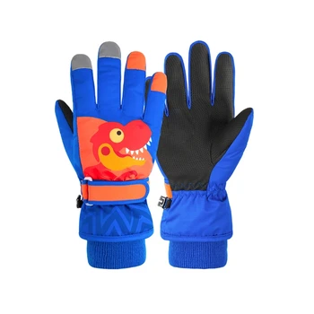 

2020 Children Kids Boys Girls Mittens Gloves Outdoor For Winter Warm Waterproof Windproof Thick Ski Gloves