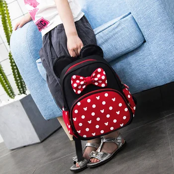 

Hot Sale Mickey School Bag Minnie for Boys Girls baby Bag Children Backpack Kindergarten Backpack kid School Bags Satchel