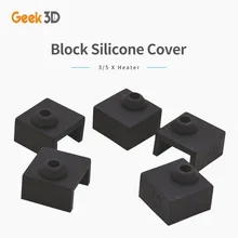 

3/5PC MK8 Silicone Sock Upgrade For Cover Aluminum Block MK7/MK8 Silicone Case Sleeve Use 3D Printer Ender 3 CR10 Hotend Heater