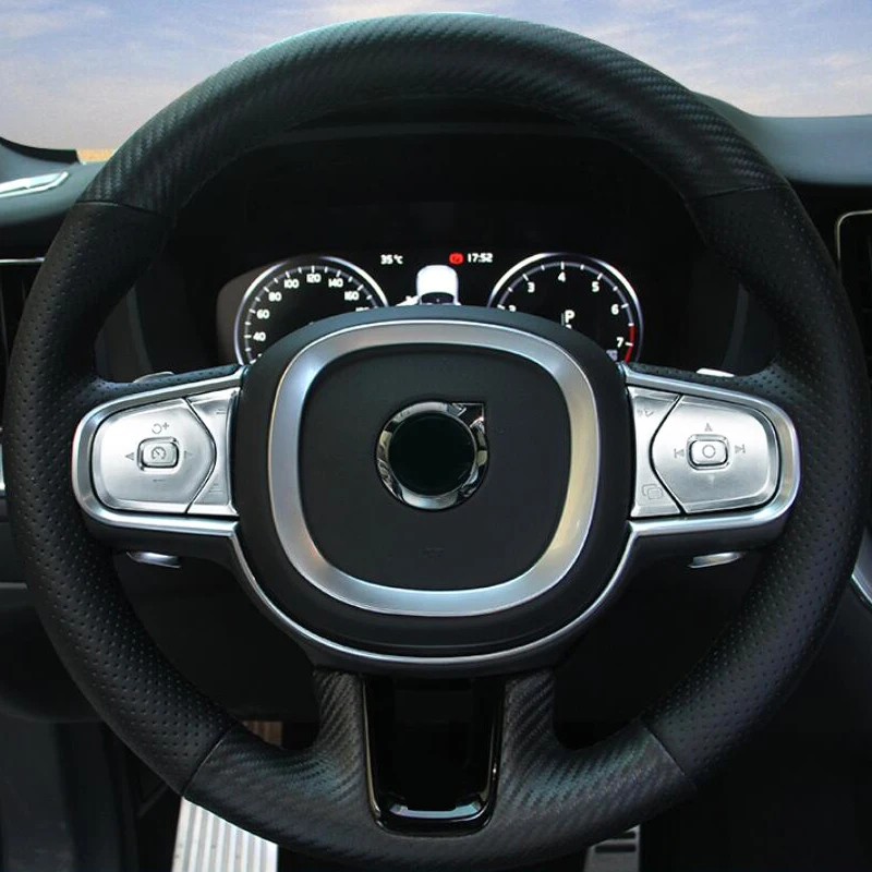 

Наклейки на кнопки рулевого колеса для Volvo XC60, XC90, S90, S60, V60, 2 шт.