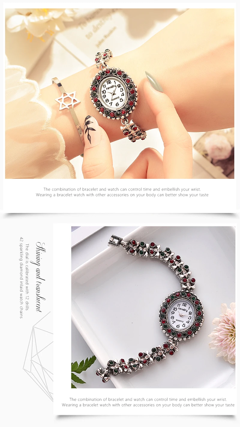Антикварный серебряный браслет часы Relogio Feminino часы женские модные Montre Femme женские часы кварцевые часы наручные часы Лучший подарок