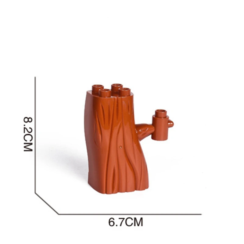 

Legoing Duplo DIY Accessories Big Size Tree Trunk MOC Single Sale Building Blocks Toys for Children Compatible Duplo Parts