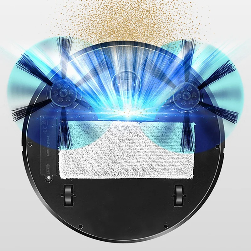 New Hot New Robot Vacuum Cleaner Automatic Smart Sweeping Robot Home Sweeping Machine Mites Removal Low Noise Indoor White