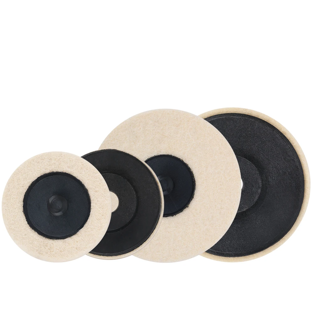 H8546b3d9c3af424ab018317e26cb6fb13 10pcs 50mm/75mm Wool Polishing Wheel Beige Buffing Pads Grinding Angle Grinder Wheel Felt Polisher Disc For Stainless Steel