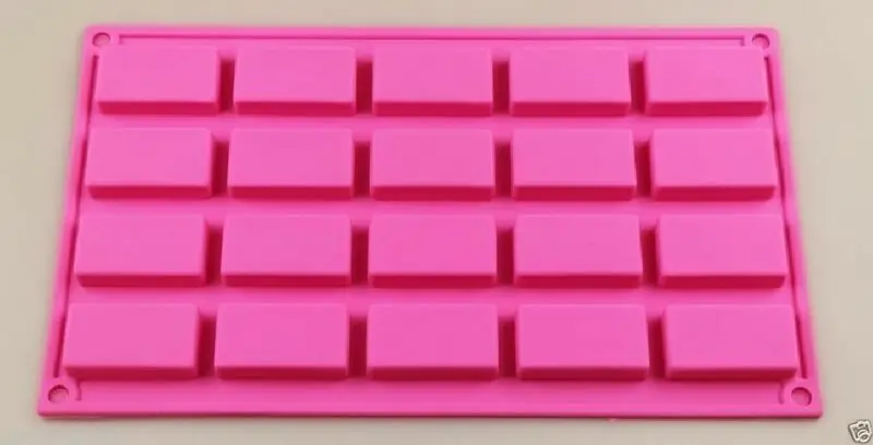 

20-Cavity Rectangular MINI Soap Chocolate Baking Candy Mold Silicone Mould