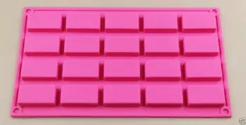 

20-Cavity Rectangular MINI Soap Chocolate Baking Candy Mold Silicone Mould