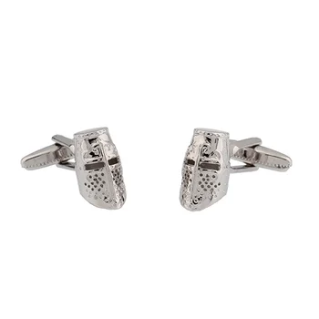 

Cufflinks for Shirt Helm Helmet Templar Steel