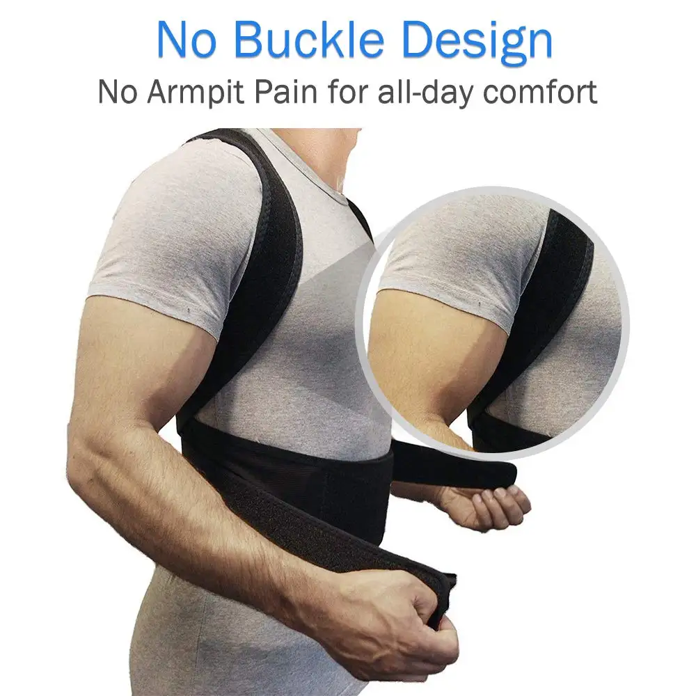 Adjustable Posture Corrector Back Support Shoulder Lumbar Brace Support Corset Back Belt Posture Correction for Men 5