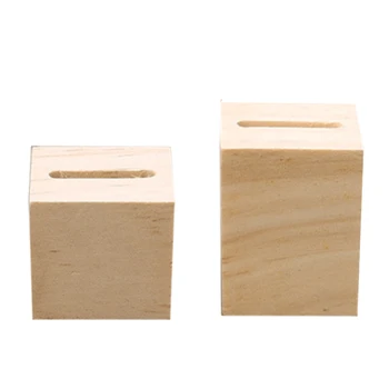 

1 Pair Of Wood Ring Display Stand Couple Ring Holder Ring Bracket Rack