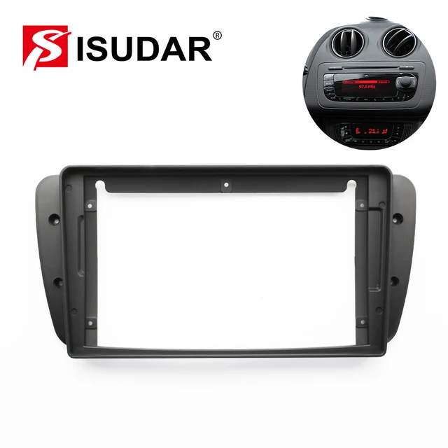 9inch Car radio Fascia Frame Adapter For Seat Ibiza 6j 2008-2015 Double din  Radio Fascia Frame Adapter CD Panel Dash Trim Bezel - AliExpress