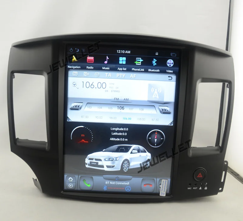12," tesla стиль вертикальный экран android 8,1 Автомобильный gps Радио Навигация для Mitsubishi Lancer Fortis 2008-2013