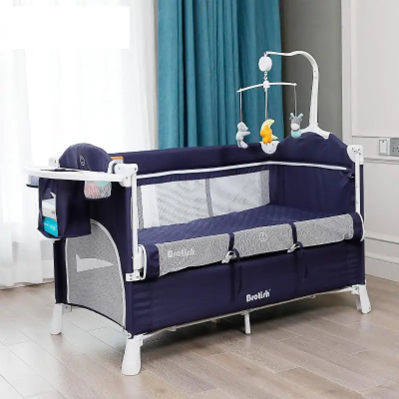 PortableBabyBedwithDiaperTableMultifunctionalNewbornBedKids