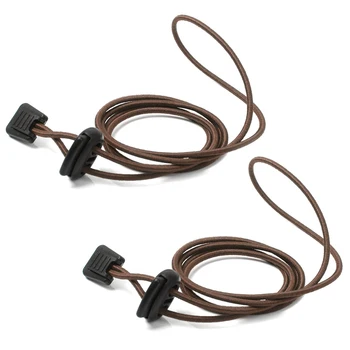

1 pair Elastic Laces Easy Fixation for Sports (Light Brown)