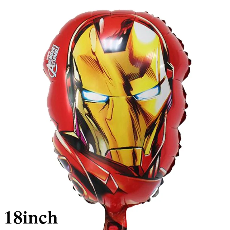 

Ironman helium balloons 1pc head style iron man foil balloons for Avengers party balloons ironman children toys