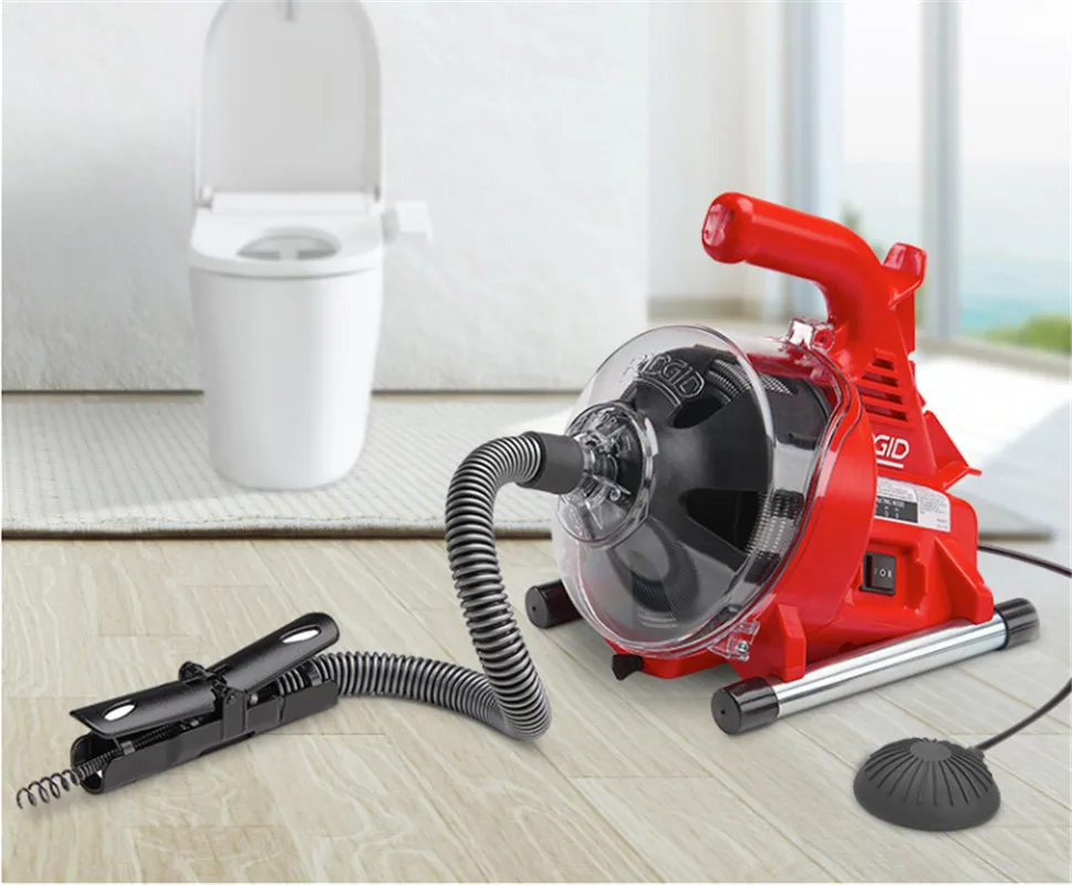 

Toilet dredge through sewer school home electric pipe dredging machine toilet kitchen block artifact tool