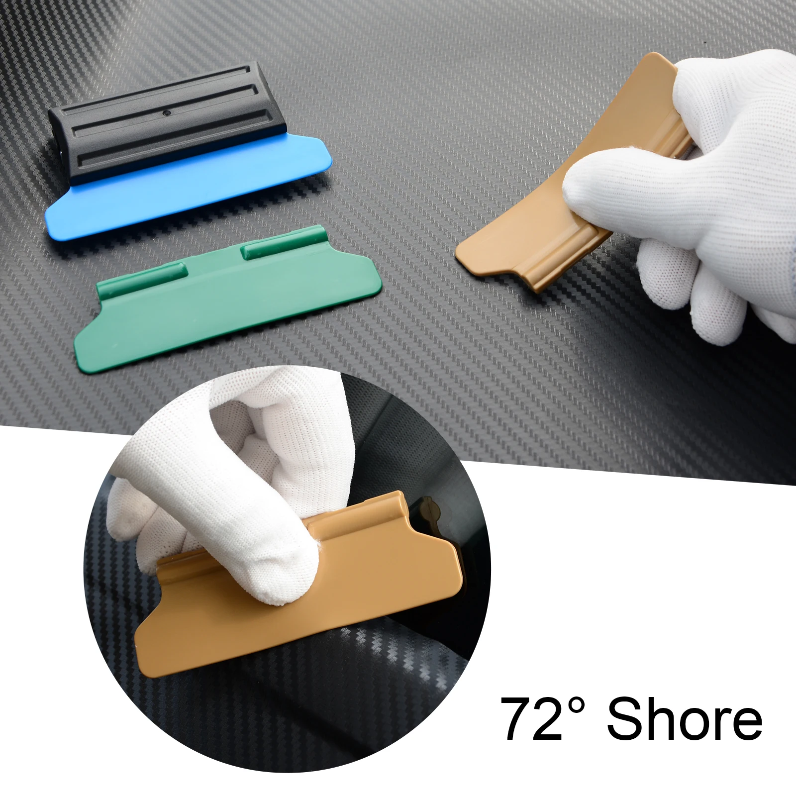 FOSHIO Multi Vinyl Squeegee for Vinyl Carbon Fiber Car Film Wrap Different Hardness Wrapping Scraper Auto Window Tint Film Tool