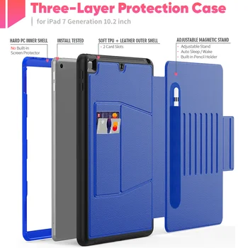 

Adjustable Angle Tablet Sleeves Tablet Case Replacement for iPad 7th Generation 10.2 inch Full Body Protection Magnetic Case