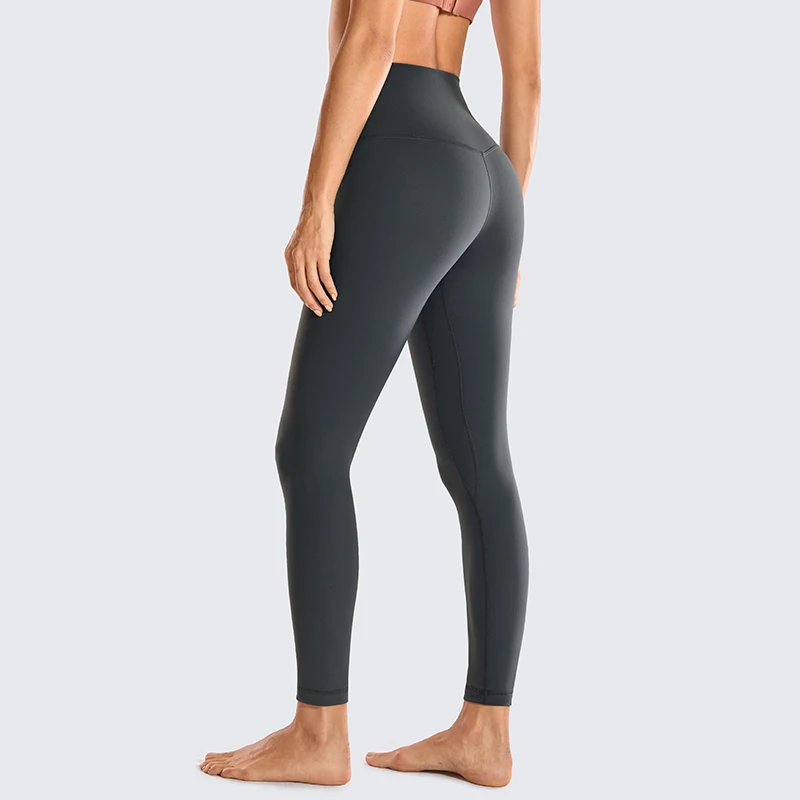 Ceny SYROKAN Women Matte szczotkowane lekkie legginsy z polaru sportowe spodnie z wysokim stanem odporne na przysiady 25 cali