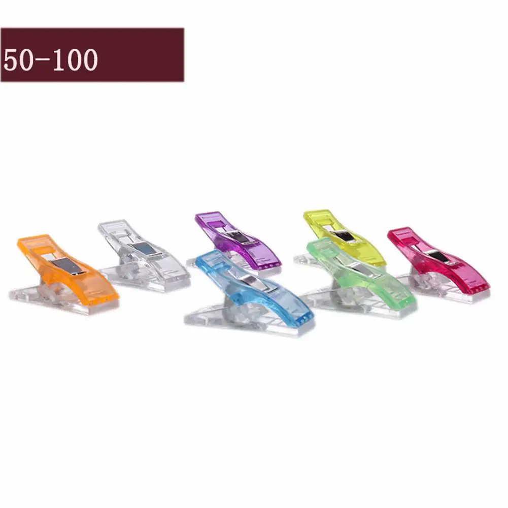 

DishyKooker 50Pcs Quilting Binding Clamps for Patchwork DIY Sewing Crafts 2.7x1x1.5CM
