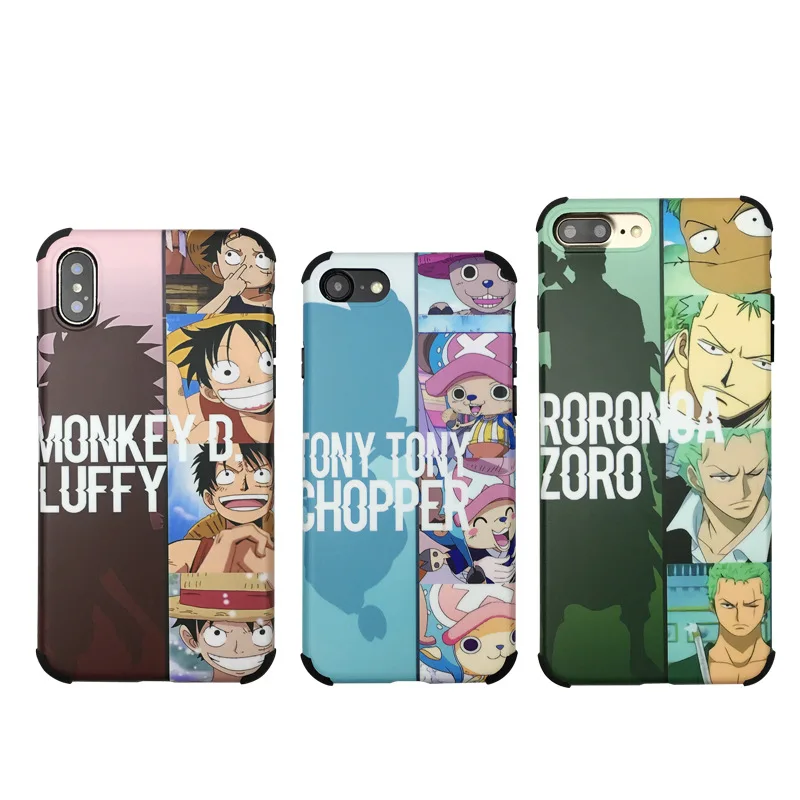 One Piece luffy sunny Roronoa Zoro chopper Anime Phone case for coque iPhone 7 7 Plus 6s 8 Plus X XR xs max case silicone cover