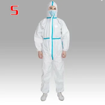 

Accessories Car Non-woven SMS White Coverall Isolation Suit Disposable Protective Clothing Elastic In S, M, L, XL, 2XL