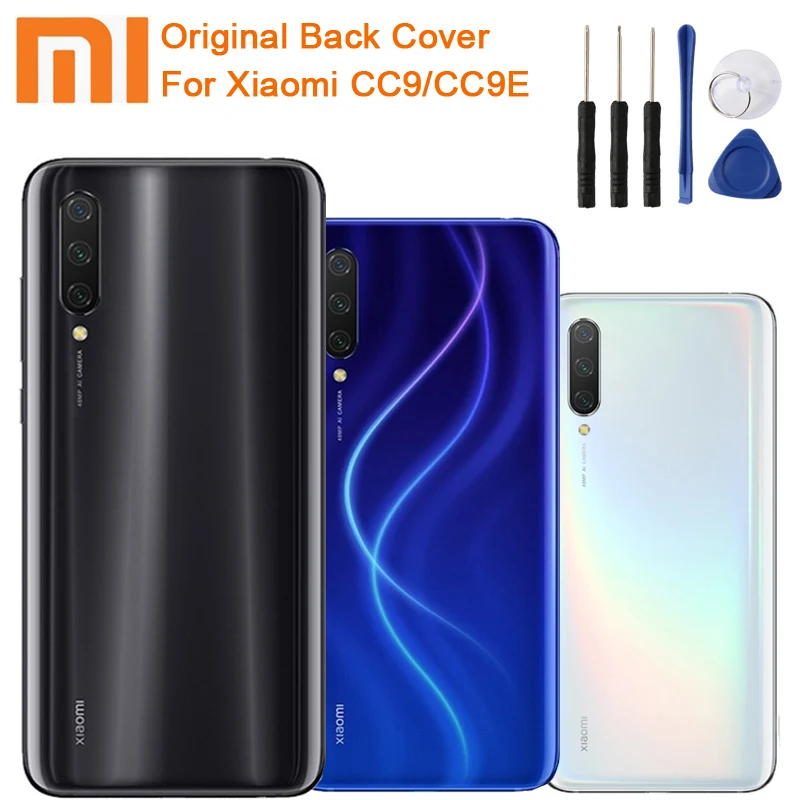 Xiao Mi Xiaomi Original Glass Battery Rear Case For CC9 MI9 Lite MI CC9E A3 Protective Back Cover + Tool | Мобильные телефоны и