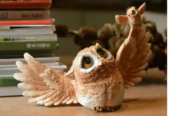 

Office tabletop owl decorations featured vivid handicraf sculpture crafts statue home Owl Arrangements Lovely Creative Resin An