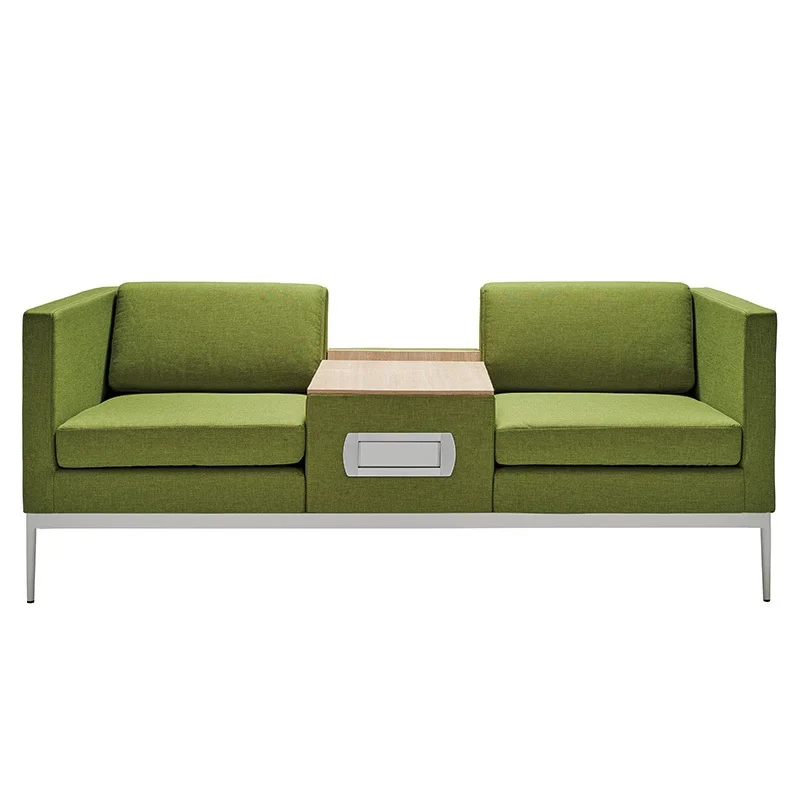 

10pcs Pack, 180cm Length Office Sofa with Combined Coffee Table