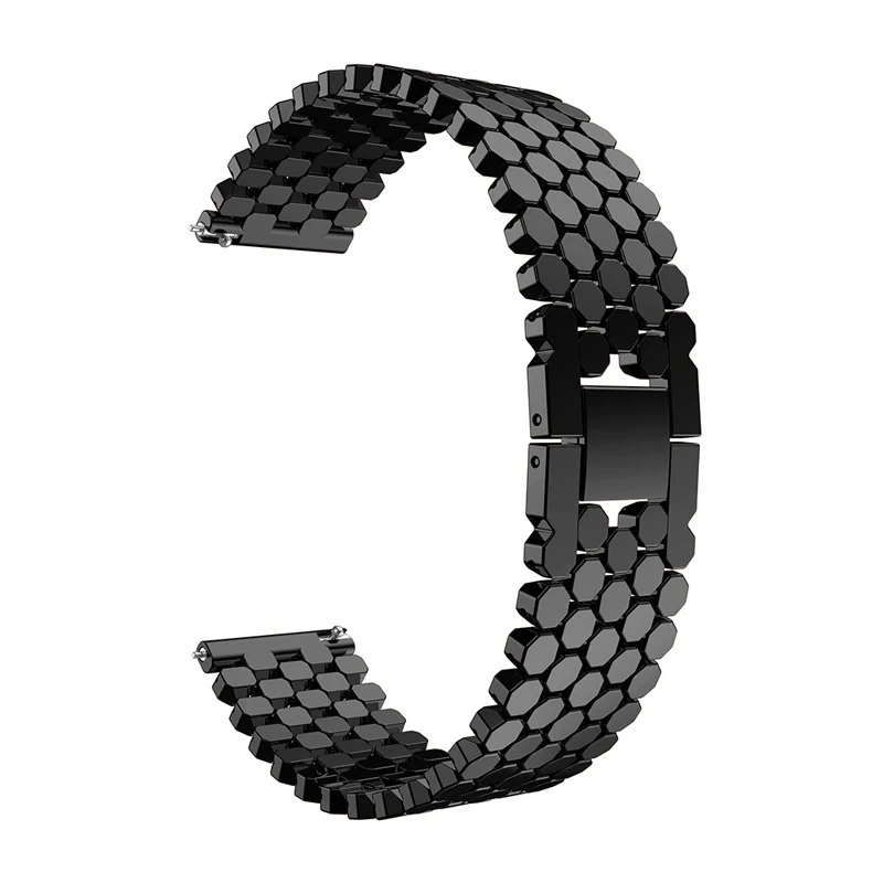 

Ремешок 22 мм из нержавеющей стали для samsung gear S3 frontier galaxy watch 46 мм huawei watch gt 2 band amazfit GTR 47 мм браслет
