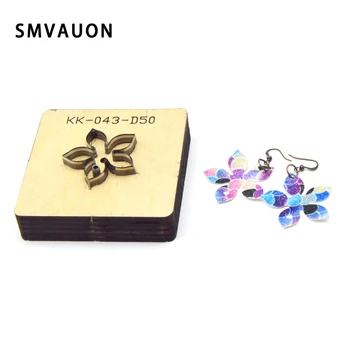 

SMVAUON New Die Cut SteeL DIY Flowers Earrings Blade Rule Cutting Mold Wood Dies Cutter For Leather Crafts Petals Decoration