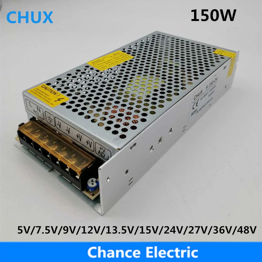 150W 7.5V 20A Single Output Switching power supply for LED Strip light AC to DC