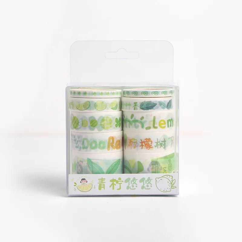 10 шт./компл. лента washi кактус washitape звездное небо изоляционная лента Kawaii материал Эсколар Скрапбукинг washi papelaria - Цвет: 18