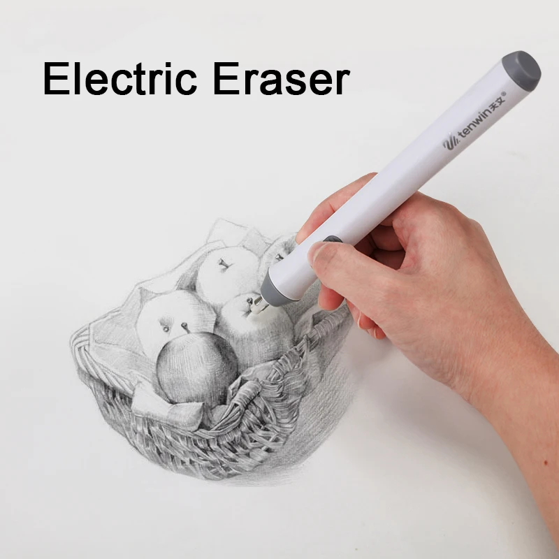 Adjustable Mechanical Rubber Electric Eraser Pencil Refill Mechanic Stationery for Kids Highlights For Sketch Drawing