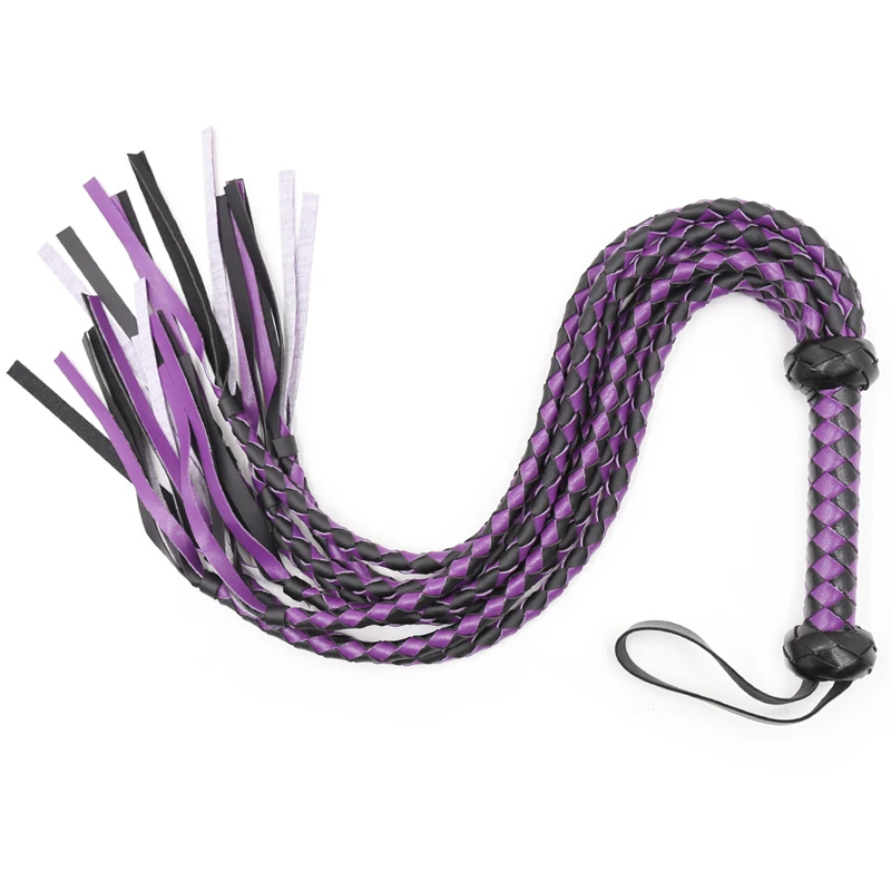 цена Horse Supply Premium Woven Suede Flogger for Horse Training Crop Whip Suede or Leather Covered Handle with Wrist Strap