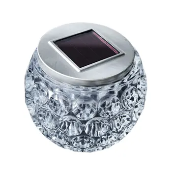 

Indoor Lantern Garden Decor Party Pathway Energy Saving Camping Outdoor Waterproof LED Solar Light Patterned Glass Yard Bedroom