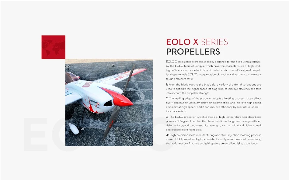 SUNNYSKY EOLO 12 13 14 15 16 inch Propeller - 30-70E Fixed Wing Paddle Drone Cruise Propeller 15