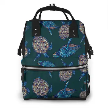 

Turtle Pattern Diaper Bag Mummy Maternity Baby Bag Travel Baby Nappy Changing Backpack Women Stroller Organizer