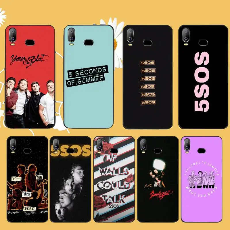 

PENGHUWAN 5SOS 5 seconds of summer TPU black Phone Case Cover Hull For Samsung A10 A20 A30 A40 A50 A70 A71 A51 A6 A8 2018