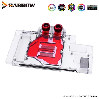 شراءبارو GPU كتلة المياه ل MSI RTX 3070 VENTUS 3X OC غطاء كامل ، 5 فولت ، لا يدعم الأصلي لوحة الظهر جبل ، BS-MSV3070-PA