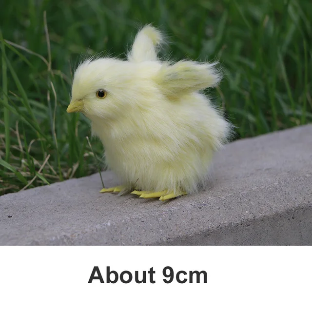 Simulation Chick Plush Toy Realistic Furry Animal Doll Children Cognition Chicken Model Sound Chicken Easter Gift Kids Soft Toy 3
