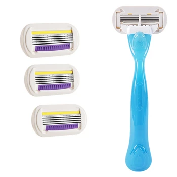 

Razors for Women 4 Layer Blades Smooth Shave Personal Care Products with 3x Blades Replacement Head