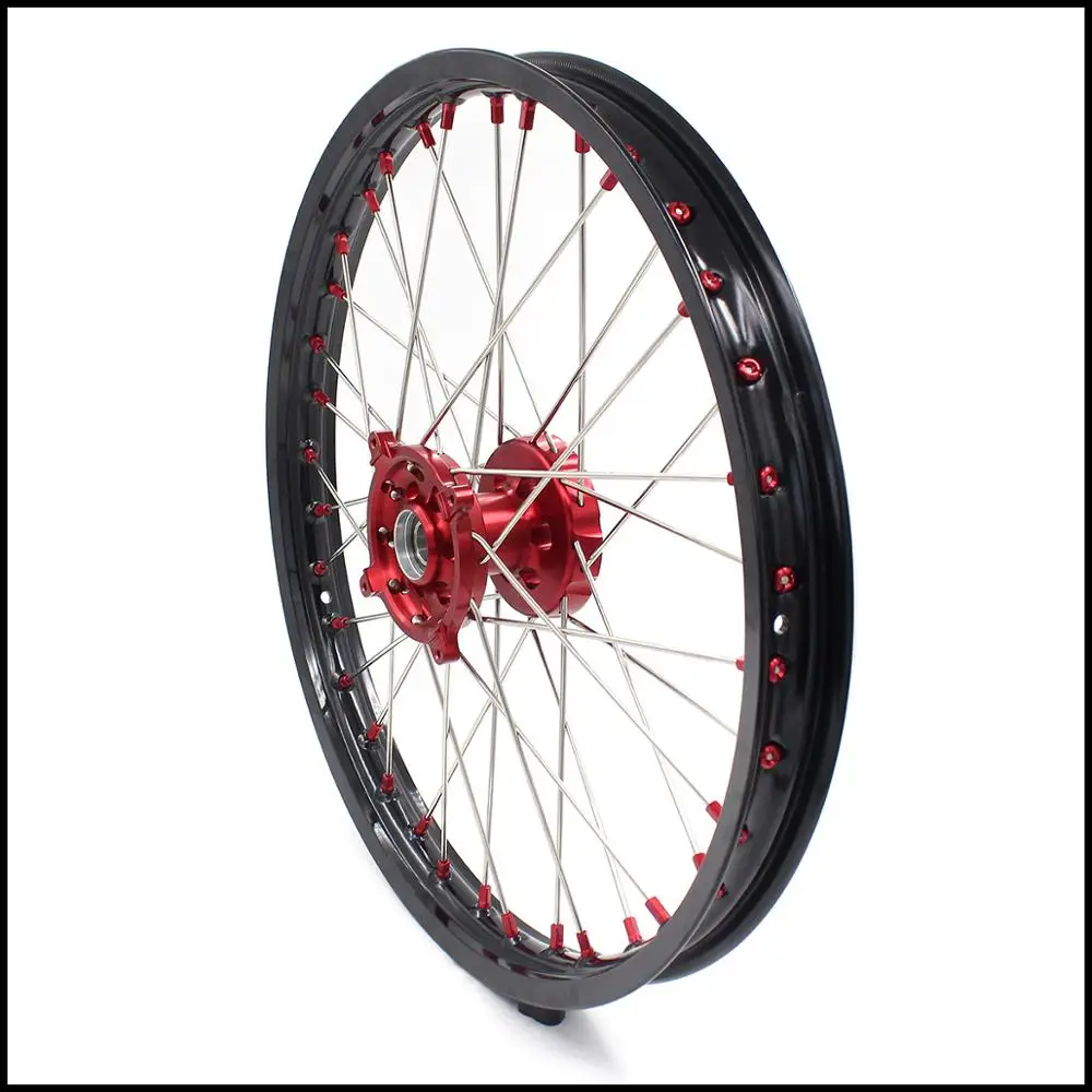21/19 RMZ250 2007 2019 RMZ450 2005 комплект колёсных ободов MX для красной ступицы соска SUZUKI|mx