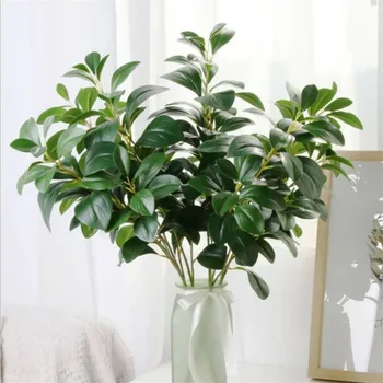 

High-end simulation plant leaves Douban leaf film plant feel Film green plant home decoration