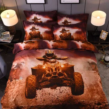 

2/3Pcs Polyester Cotton Bedding Set Extreme Sport Racing Bedding Set Quilt Cover Bed Sets Duvet Cover Pillowcases Set Bedclothes