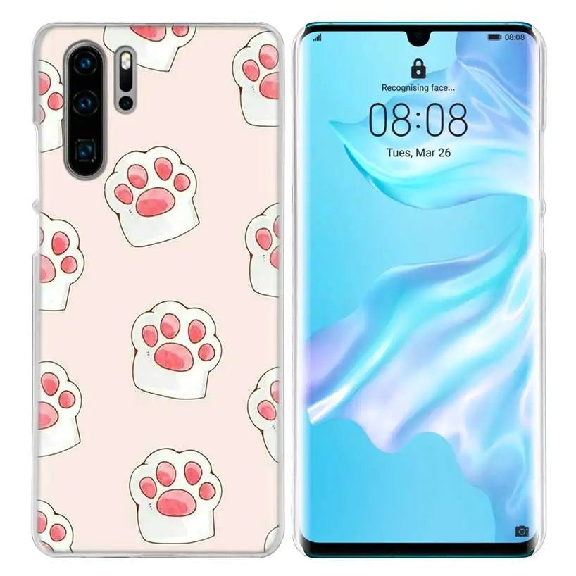 Кошачья и собачья Лапка, Жесткий Чехол для huawei mate 30 305G 30Pro 5G Nova 5T 5i Pro Honor Play 3 3e, задняя крышка для телефона