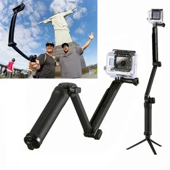 

for Go Pro stick 3 Way Grip Waterproof Monopod Selfie Stick Tripod Stand for GoPro Hero 7 6 5 4 Session for Yi 4K Sjcam Eken
