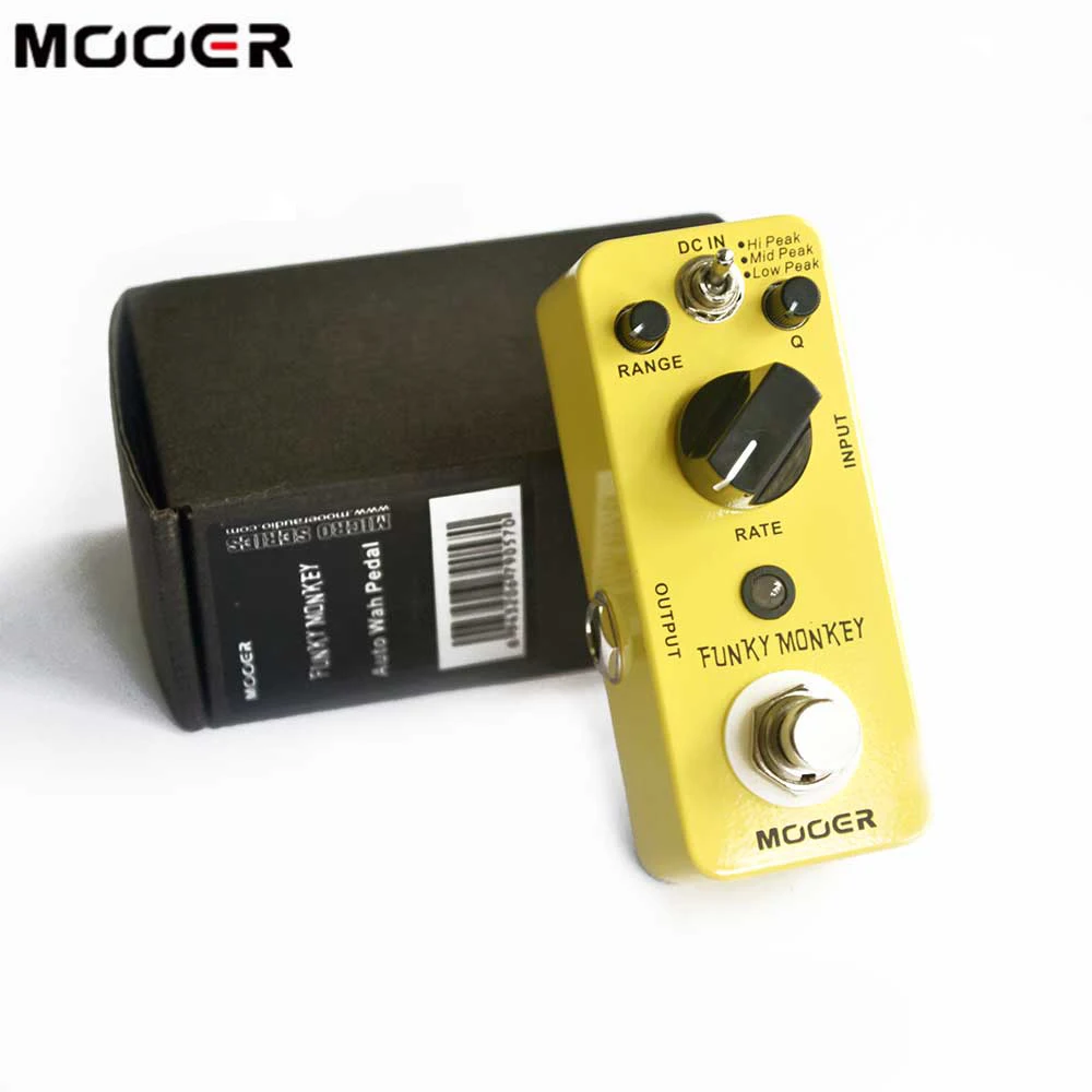 MOOER FUNKY MONKEY Auto Wah мини цифровая гитарная педаль эффектов 3 пиковых режима True Bypass полностью металлический корпус аксессуары для гитары
