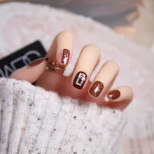 Поддельные ногти патч желательные девушки доступны с Стиль онлайн знаменитости короткая разборка носимых водонепроницаемый маникюр